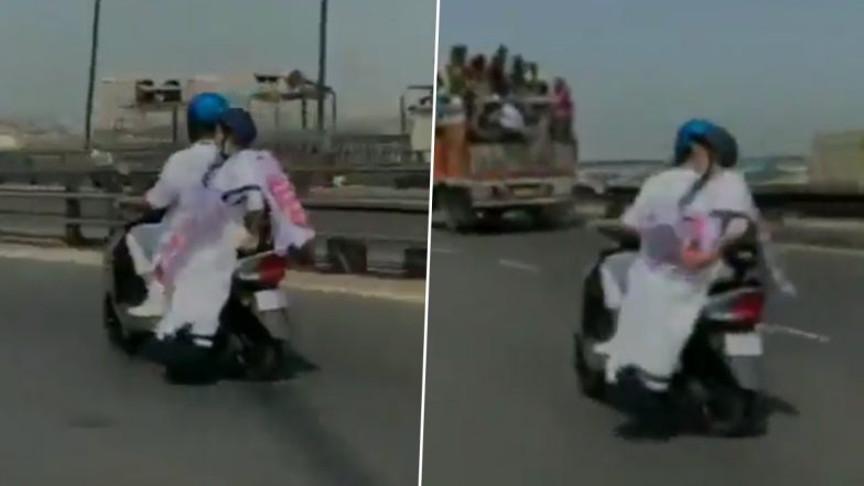 Mamata Banerjee Travels on Electric Scooter to Protest Against Fuel Price Hike, Watch Video