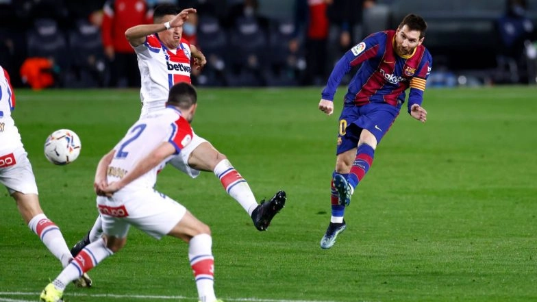 Lionel Messi Goals Video Highlights: Barcelona Beat Deportivo Alaves 5-1 in La Liga 2020-21 Clash
