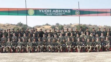 Yudh Abhyas Exercise 2021: Indo-US Joint Military Training Exercise Begins in Rajasthan