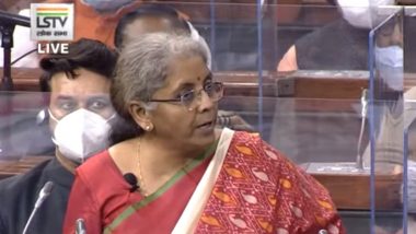 Union Budget 2021 Speech: FM Nirmala Sitharaman Quotes Rabindranath Tagore, Remembers Indian Cricket Team's Victory in Australia; Watch Video