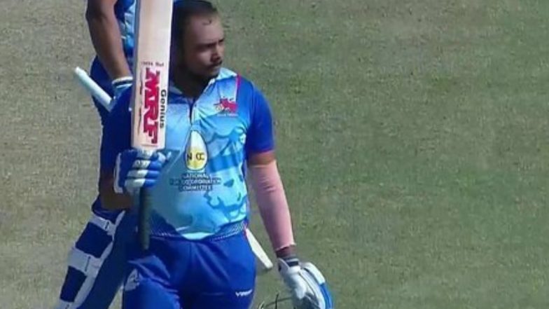 Prithvi Shaw Scores Double Century Against Puducherry in Vijay Hazare Trophy 2021