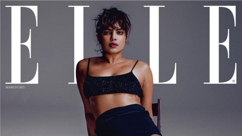 Priyanka Chopra Looks Ravishing in Monochrome Photoshoot for Elle UK’s March 2021 Issue