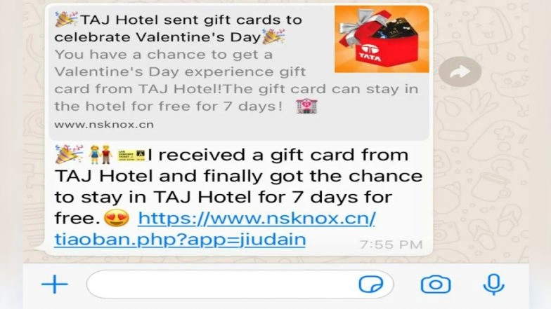 WhatsApp Gift Card Scam