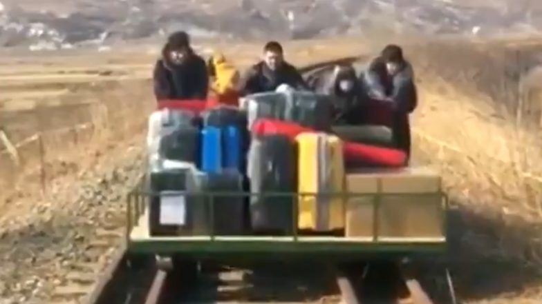 Russian Diplomats Use Hand-Car to Cross Border From North Korea, Watch Video