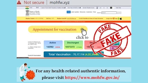 COVID-19 Vaccine Shot Available for Rs 4,000–6,000 in India? Fake Health Ministry Website mohfw.xyz Claims To Book an Appointment for Coronavirus Vaccine