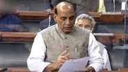 Indian Troops To Be at Dhan Singh Thapa Post Near Finger 3, Chinese Side To Keep Its Troop Presence in North Bank Area to East of Finger 8; Key Highlights of Rajnath&rsquo;s Singh Address in Lok Sabha