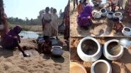 Chhattisgarh: People of Kundru Village Forced To Dig and Drink Drainage Water Due to Non-Availability of Hand Pump Water (See Pics)