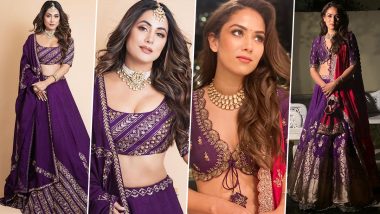 Fashion Faceoff: Hina Khan or Mira Rajput, Whose Royal Purple Lehenga Has Your Vote?