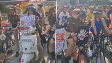 International Women's Day 2021: Delhi Police Organises Cycle Rally for Its Women Staff