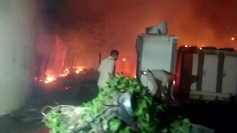 Massive Fire Breaks Out at Patna Police Line Due to Cylinder Explosion