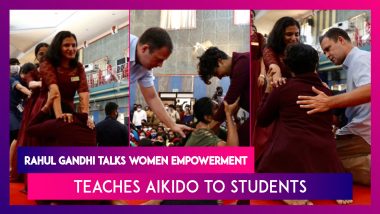 Rahul Gandhi Talks Women Empowerment During Kerala Visit, Teaches Aikido To Students