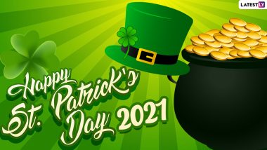 Happy St Patrick’s Day 2021! Send Greetings, Wishes, HD Images, WhatsApp Stickers, GIFs, Shamrock Telegram Pics, Quotes & Photos to Your Loved Ones