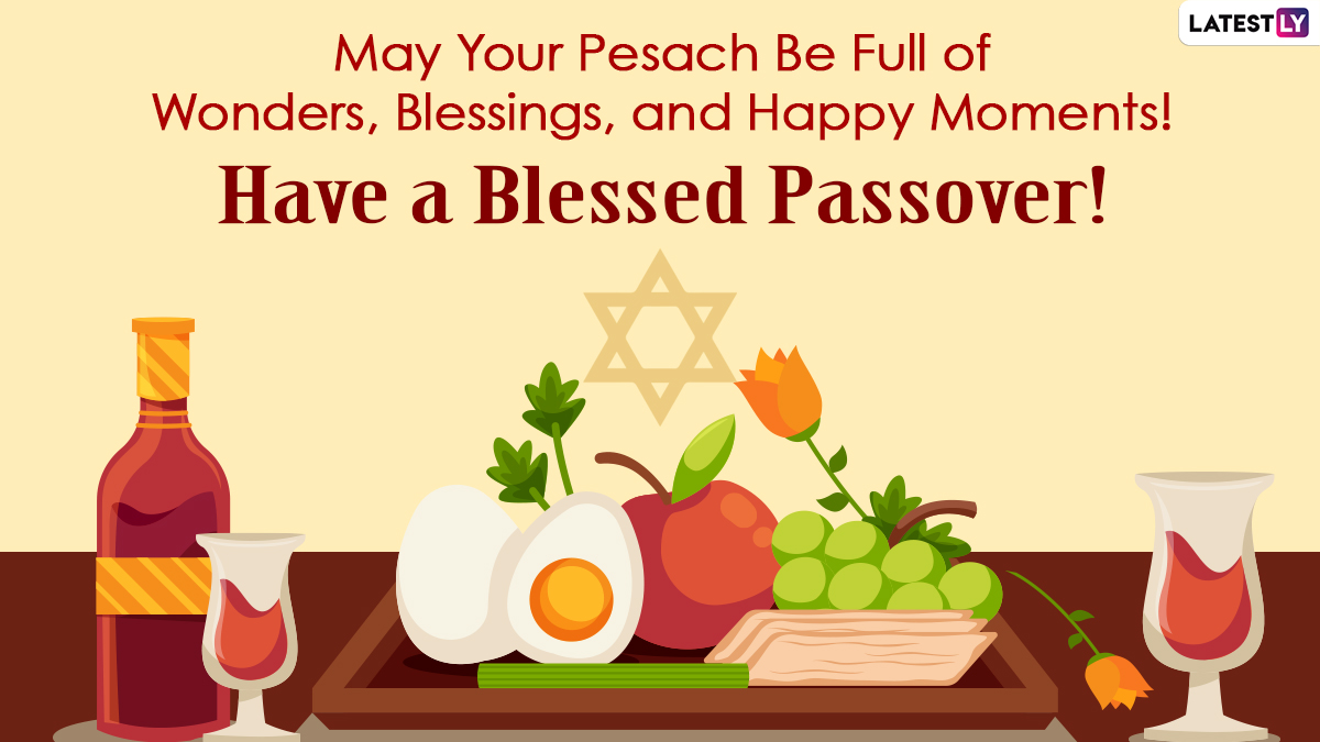 Happy Passover 2021 Wishes & Messages WhatsApp Greetings, GIF, Chag