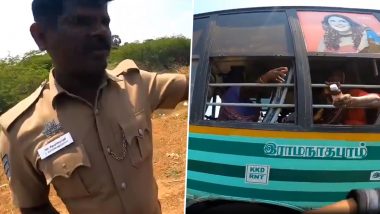 Tamil Nadu Police Stops Biker On Highway, Requests Him to Chase a Bus to Help Elderly Woman Get Her Medicines, Viral Video Will Restore Your Faith In Humanity!