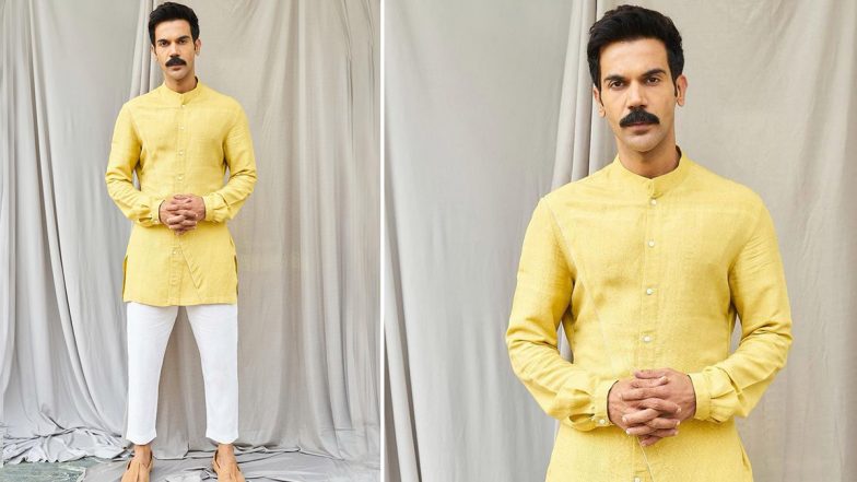 Rajkummar Rao’s Yellow Panel Shirt for Roohi Promotions Can Be Yours at Rs 9900!