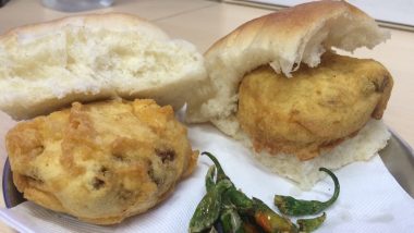 Flying Vada Pav From Mumbai Eatery Has Left Netizens Impressed! Watch Viral Video