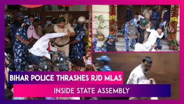 Bihar: RJD MLAs Thrashed By Cops Inside Assembly Building As House Adopts Police Bill; RJD Says Nitish Kumar’s Days Are Numbered