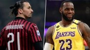Zlatan Ibrahimovic Responds to LeBron James After LA Lakers Star Criticizes Footballer for &lsquo;Stay Out of Politics&rsquo; Jibe