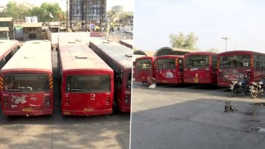 COVID-19 Surge in Gujarat: Bus Services in Ahmedabad Suspended Till Further Order