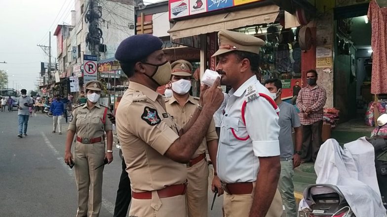 Andhra Pradesh: Traffic CI Fined For Not Wearing Mask by Guntur Police