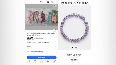 Bottega Veneta's 'Telephone Cord' Necklace Worth Over Rs 1 Lakh Is Garnering Funny Reactions on Twitter! Diet Prada's Comparison Pic Goes Viral