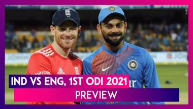 IND vs ENG 1st ODI 2021 Preview & Playing XIs: Virat Kohli & Co Look to Continue Winning Momentum