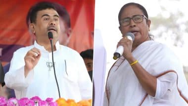 West Bengal Assembly Elections 2021: Suvendu Adhikari Demands Rejection of Mamata Banerjee's Nomination Citing Pending Cases, Including One Against Her Namesake