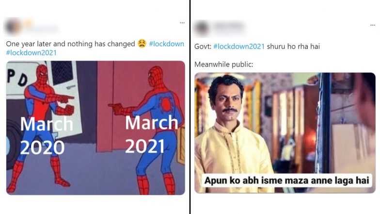 Lockdown 2021 Trends on Twitter as Scared Netizens Share Funny Memes and Jokes! While Students Cheer, Others Get Major March 2020 Déjà Vu