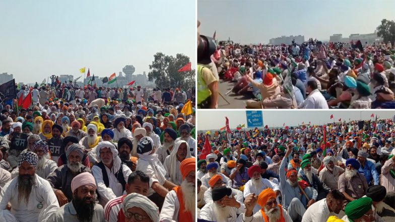 Farmers' Protest: Agitators Block KMP Expressway to Mark 100 Days of Unrest Against Farm Laws (Watch Video & Pictures)