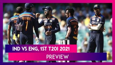 IND vs ENG 1st T20I 2021 Preview & Playing XIs: Virat Kohli & Co Look to Continue Winning Momentum