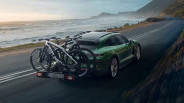 Porsche Launches $91,000 Taycan Cross Turismo EV & Two Matching Electric Bikes; Check Pictures Here