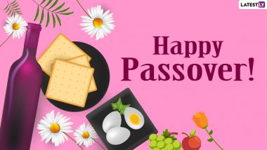 Passover 2021 Images & Chag Pesach Sameach HD Wallpapers for Free Download Online: Wish Happy Passover With WhatsApp Stickers, GIF Greetings and Messages