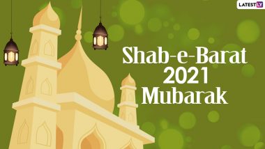 Shab-E-Barat Mubarak 2021 Messages in Hindi: WhatsApp Stickers, Shab-E-Barat Facebook Wishe, Telegram HD Images and Signal Greetings to Send on the Night of Forgiveness
