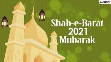 Shab-e-Barat Mubarak 2021 Shayari Images in Urdu & Wallpapers: WhatsApp Stickers, Facebook Greetings, Shayari, Quotes, Duas and SMS To Celebrate the Night of Forgiveness