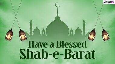 Shab-e-Barat Mubarak 2021 Greetings, Images & HD Wallpapers: Wish Happy Shab-E-Barat with Telegram Messages, Quotes, Wishes, WhatsApp Stickers and GIFs on Mid-Sha’ban