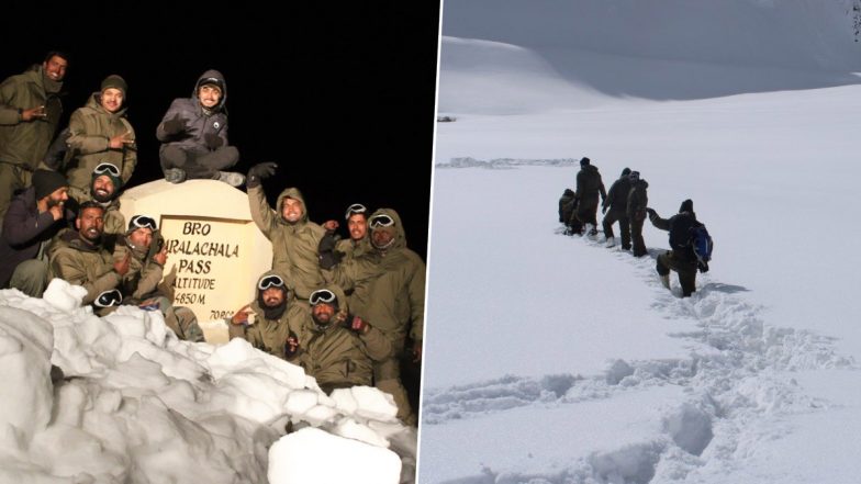 Border Roads Organisation Opens Road Allowing induction of Troops at Baralacha La Pass on Manali-Leh Highway Ahead of Time Schedule