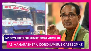 Madhya Pradesh Government Halts Bus Service From March 20 As Maharashtra Coronavirus Cases Spike