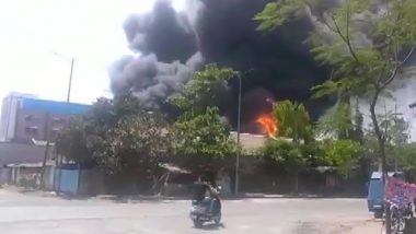 Gujarat Fire: Blaze Erupts at Godown of Trading Company in Valsad; No Injuries Reported