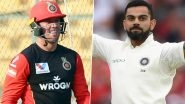 AB de Villiers Lavishes Massive Praise on Virat Kohli&rsquo;s Leadership After India Defeat England 3&ndash;1 in Test Series (View Post)