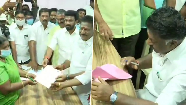 Tamil Nadu Assembly Elections 2021: O Panneerselvam, Deputy CM & AIADMK Leader, Files Nomination From Bodinayakanur