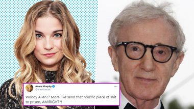 Schitt’s Creek Star Annie Murphy Wants Woody Allen in Jail Following the Filmmaker's Sexual Abuse Controversy