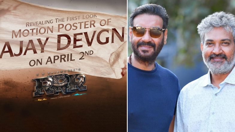 RRR Movie: Ajay Devgn's Look From S S Rajamouli's Film To Be Released On His Birthday On April 2