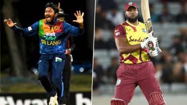 Akila Dananjaya Scripts History With Hat-Trick Against West Indies in WI vs SL 1st T20I Match, Kieron Pollard Smashes Him for 6 Sixes