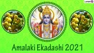 Amalaki Ekadashi 2021 Messages and WhatsApp Stickers: Lord Vishnu HD Images, Facebook Greetings, Signal Wishes and Telegram Photos to Celebrate Amalaka Ekadashi