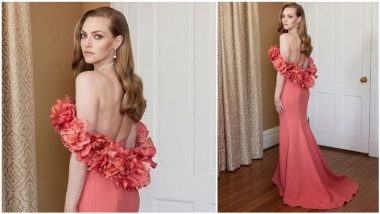 Amanda Seyfried’s Off-Shoulder, Floral Dress by Oscar De La Renta at Golden Globes 2021 Is Winning Hearts! (View Pic)