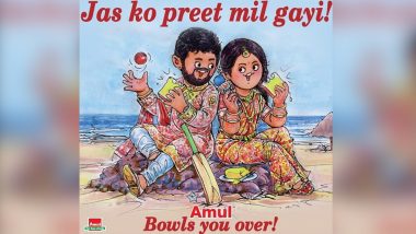 Amul Wishes Newly-Wed Couple Jasprit Bumrah & Sanjana Ganesan in Their Latest Topical