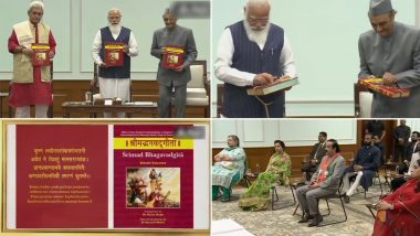 PM Narendra Modi Releases 11 Volumes of Manuscripts with Bhagavad Gita's Shlokas