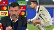Porto Boss Sergio Conceicao's Press Conference Lasts Just 50 Seconds Following His Team&rsquo;s Historic Win Against Cristiano Ronaldo&rsquo;s Juventus in UCL 2021 (Watch Video)