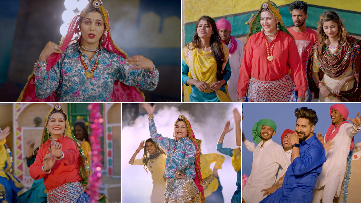 Sapna Choudhary is Back With ‘Chammak Challo’; Dancing Queen’s ‘Desi Thumka’ in Latest Haryanvi Song is Stealing Hearts! (Watch Video)