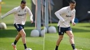 Cristiano Ronaldo Gears Up for Juventus vs Benevento Clash in Serie A 2020&ndash;21, Shares Pictures from Practice Session